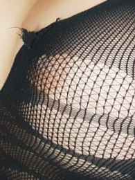 Nelly Ochoa in black lingerie